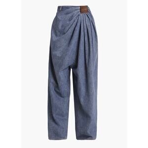 LOEWE Draped Oversized Pants Denim Blue M